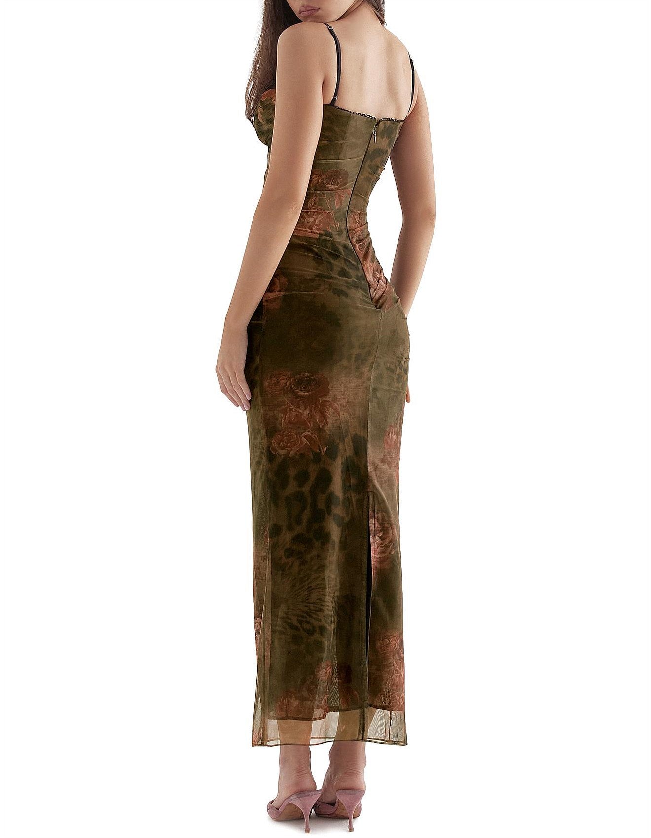 HOUSE OF CB Nalini Printed Midi