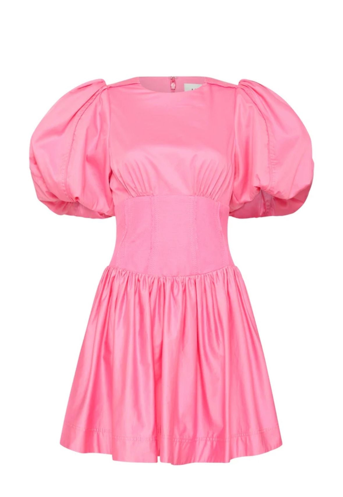 AJE Gianna Puff Sleeve Mini Dress - Pink