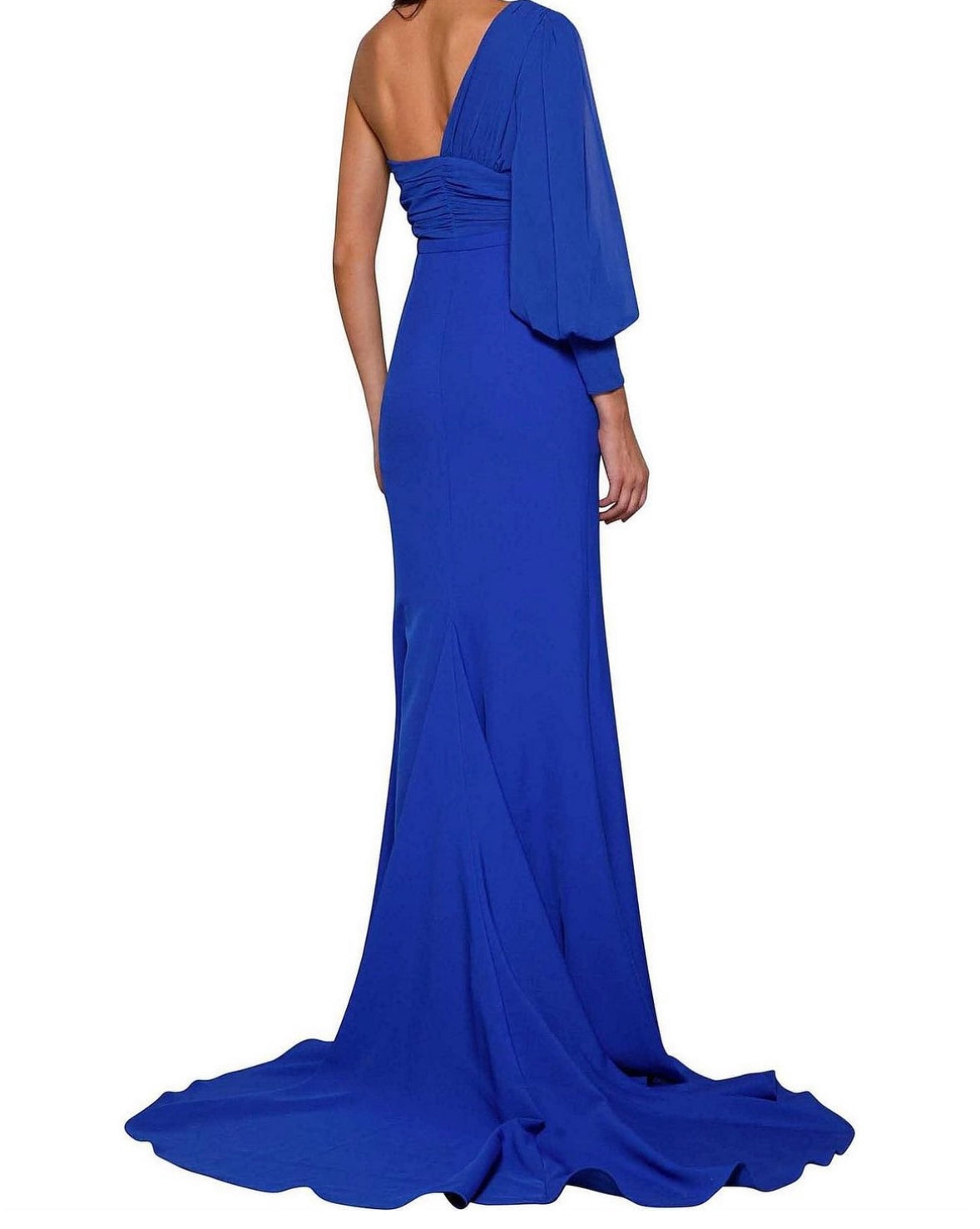 Elle Zeitoune One Shoulder High Spilt Gown