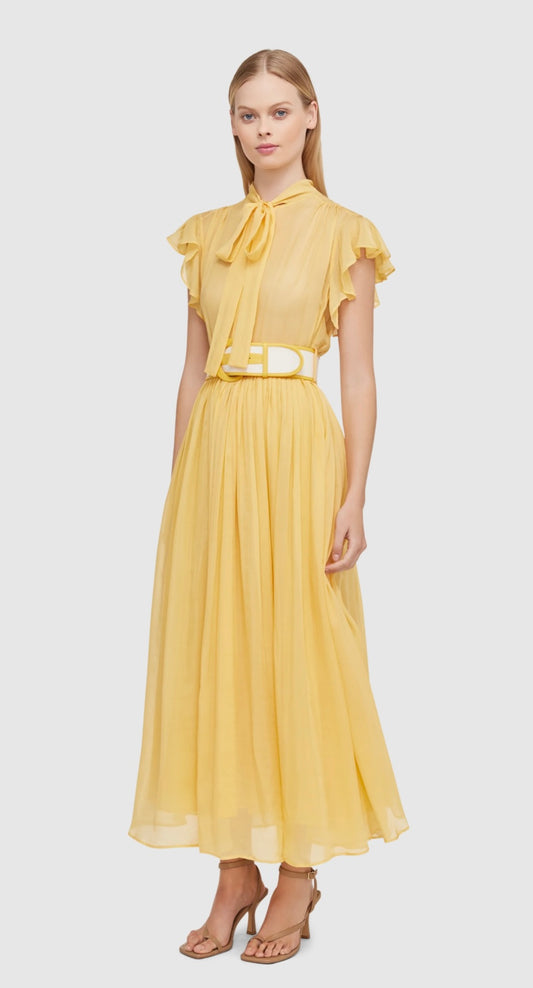 Leo Lin Pavilion Flutter Sleeve Dress