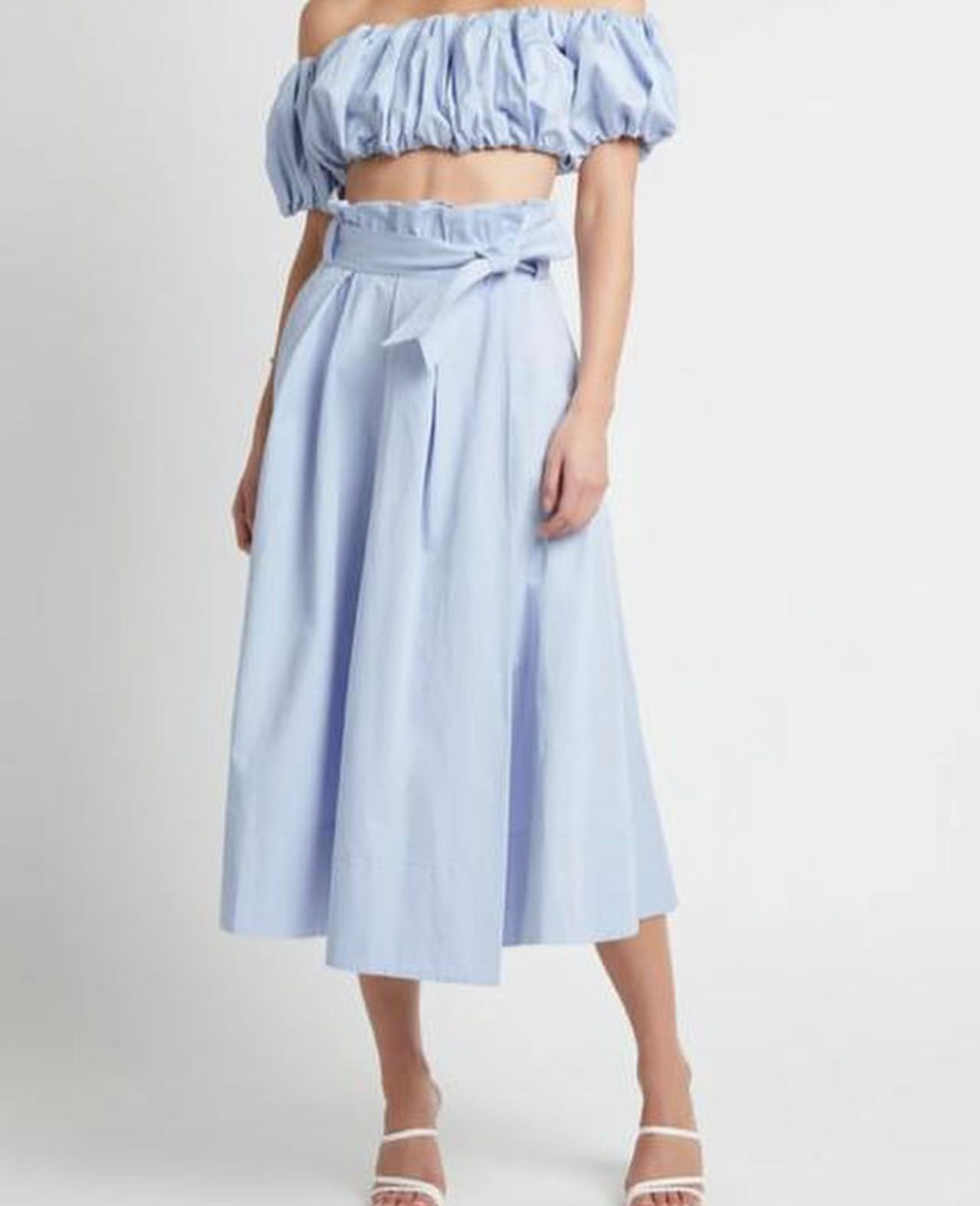 Sheike Baby Blue Midi Skirt & Top