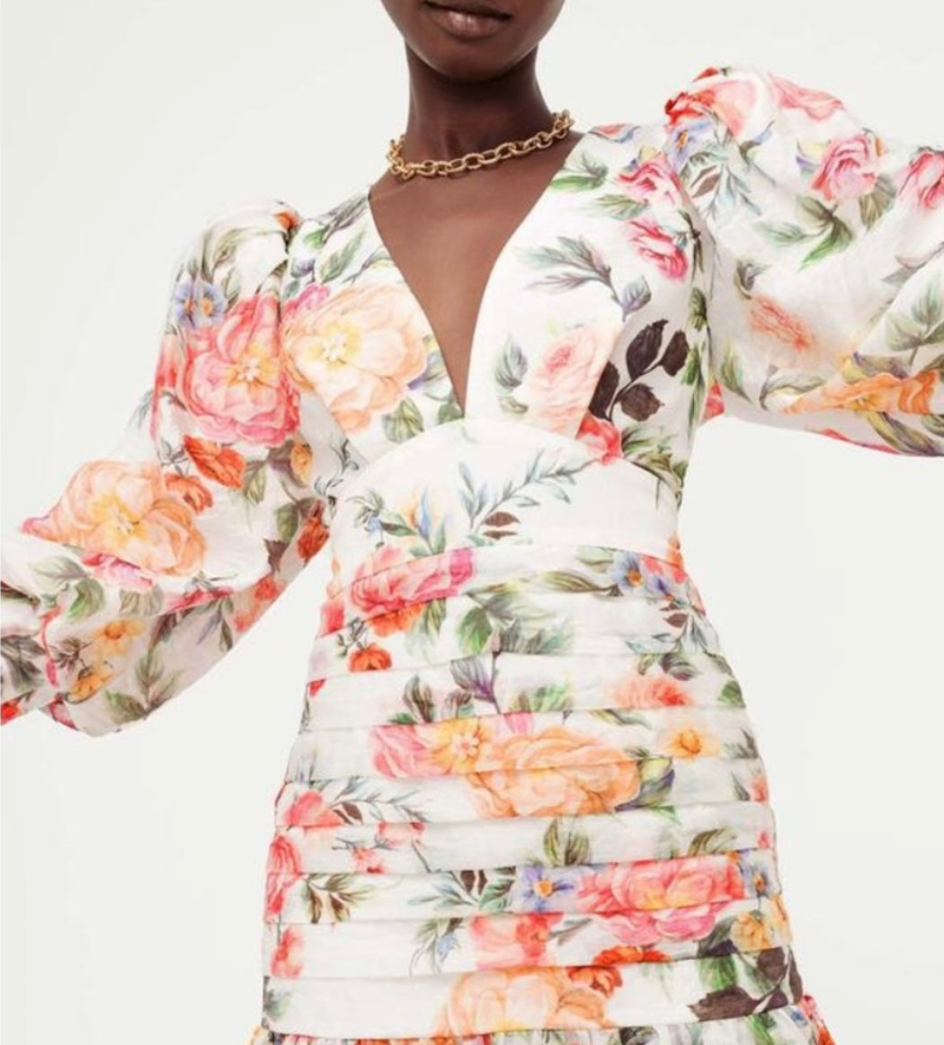 Sheike Bouquet Mini Dress Floral